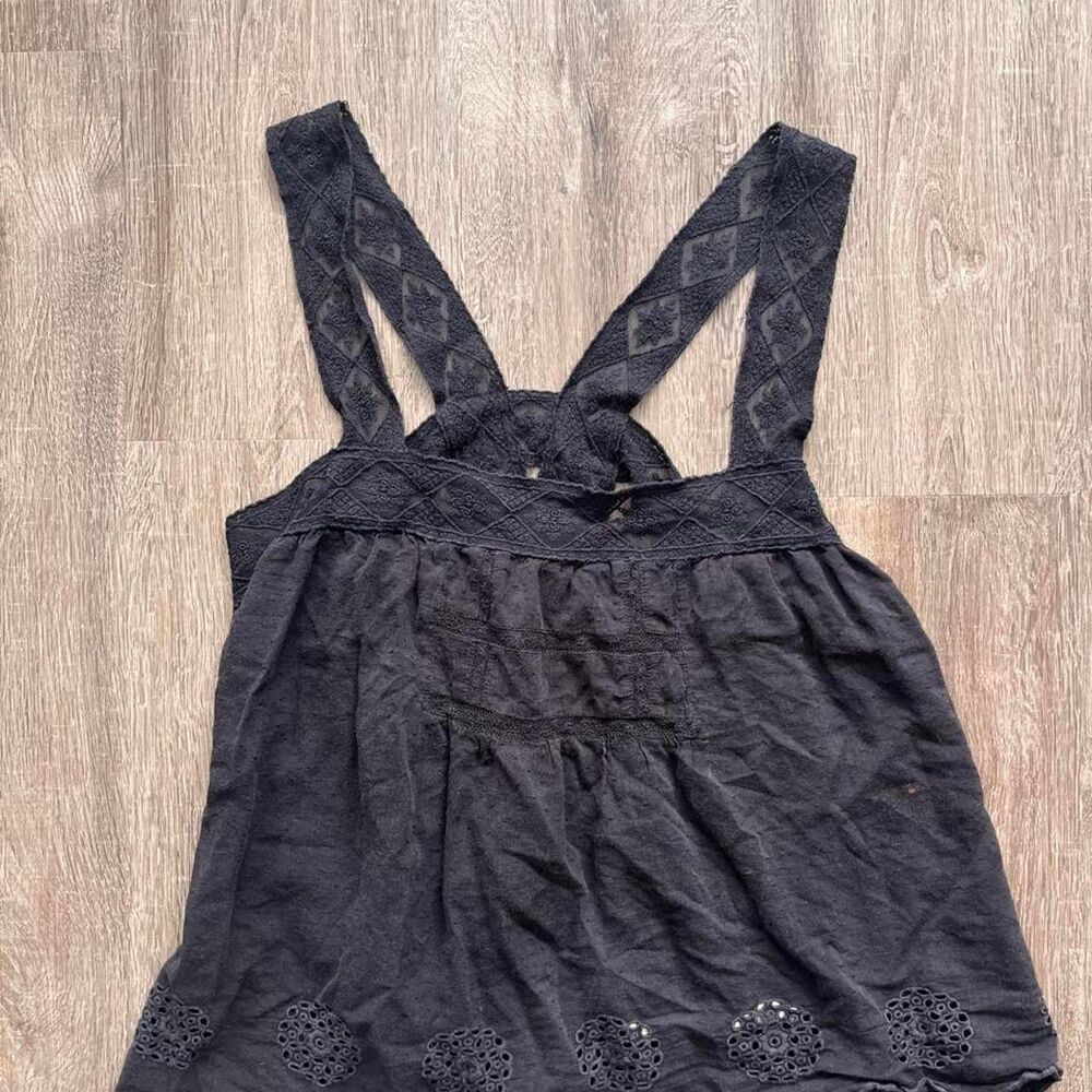 Free People Black Babydoll Tank